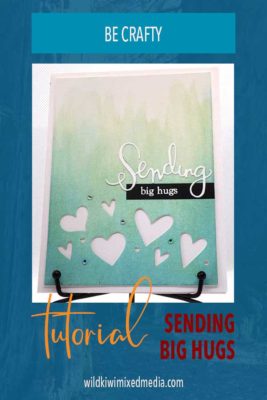 pinterest pin sending big hugs handmade card titorial
