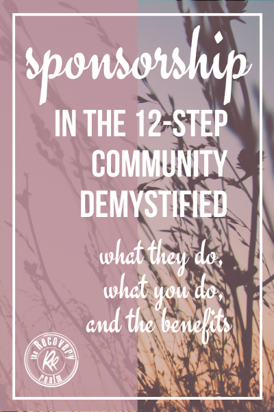 Sponsorship in the 12 step community PIN